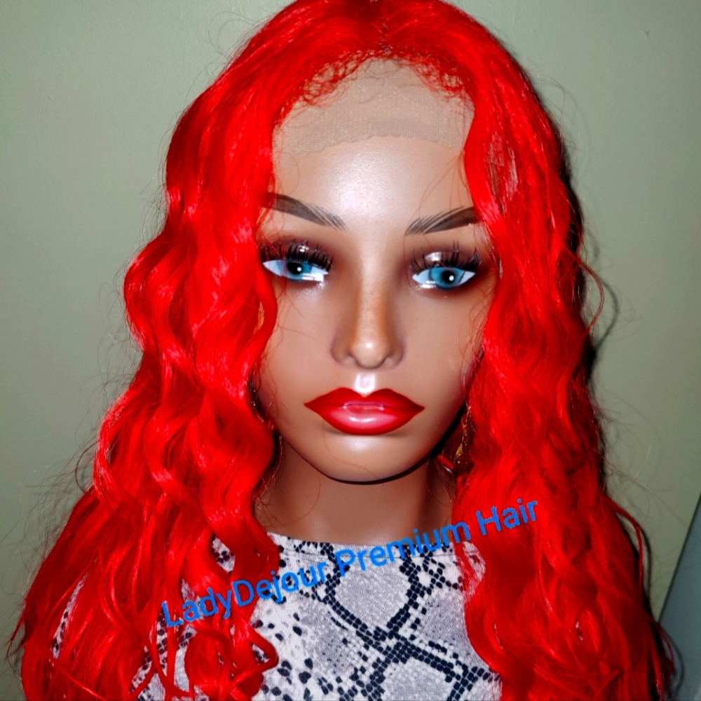 Fire Engine Premium Synthetic HD Deep Part Lace Front Wig